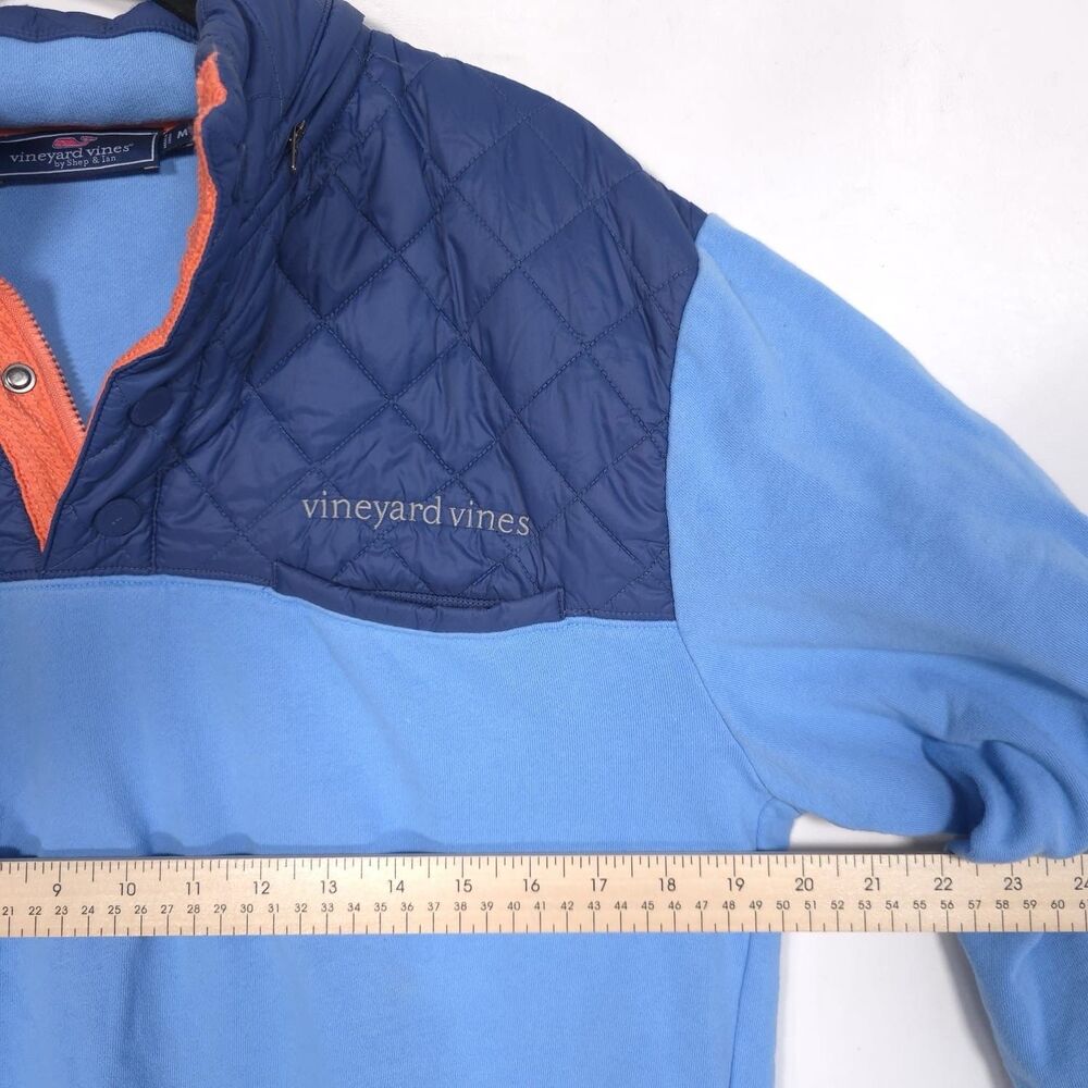 Vineyard Vines Performance MEDIUM Snap Shep Ian Men’s Shirt Blue‎ Ocean Breeze - Picture 4 of 13